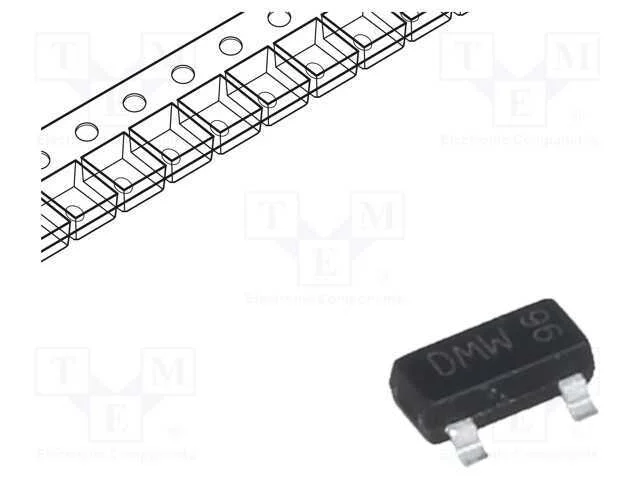 Trans&iacute;stor: P-Mosfet; Unipolar; -20v; -2,8a; Idm: -18a; 0,98w