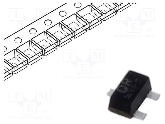 Transístor: N-MOSFET, unipolar, 20V, 0,2A, Idm: 0.