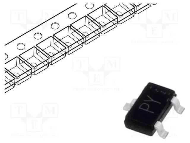Trans&iacute;stor: N-Mosfet; Unipolar; 60v; 3a; Idm: 12a; 1w; Tsmt3