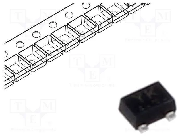 Trans&iacute;stor: P-Mosfet; Unipolar; -20v; -0,2a; Idm: -0,8a; 150mw