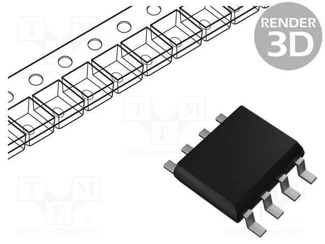 Trans&iacute;stor: N-Mosfet X2; Unipolar; 60v; 6,5a; Idm: 26a; 2w; Sop8