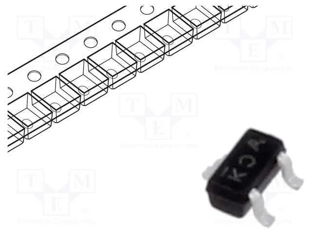 Trans&iacute;stor: N-Mosfet; Unipolar; 20v; 0,63a; Idm: 2a; 0,15w; Sc75a