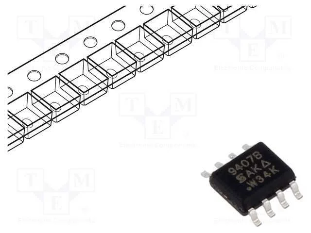 Trans&iacute;stor: P-Mosfet; Trenchfet&reg;; Unipolar; -60v; -4,7a; Idm: -20a