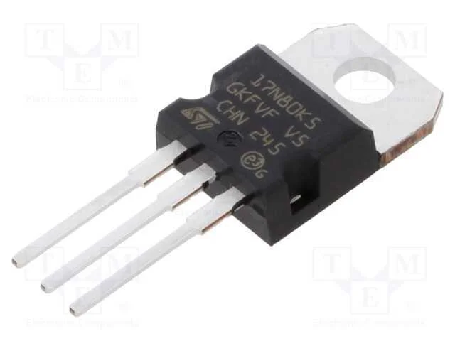 Trans&iacute;stor: N-Mosfet; Mdmesh K5; Unipolar; 800v; 9a; Idm: 56a; 170w