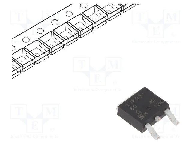 Trans&iacute;stor: P-Mosfet; Unipolar; -60v; -8,19a; 2,3w; Dpak,To252