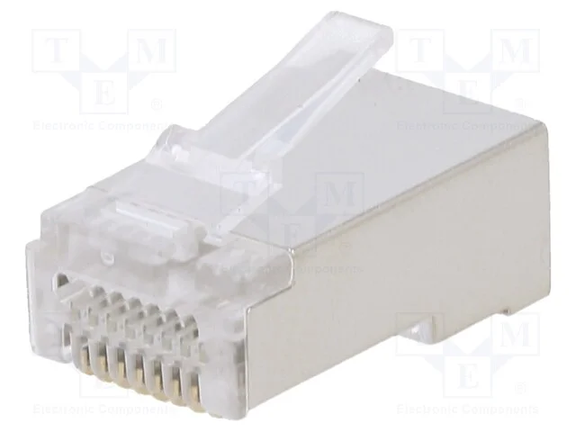 Ficha, RJ45, Cat: 6, blindadas, Sistema: 8p8c, 4,.