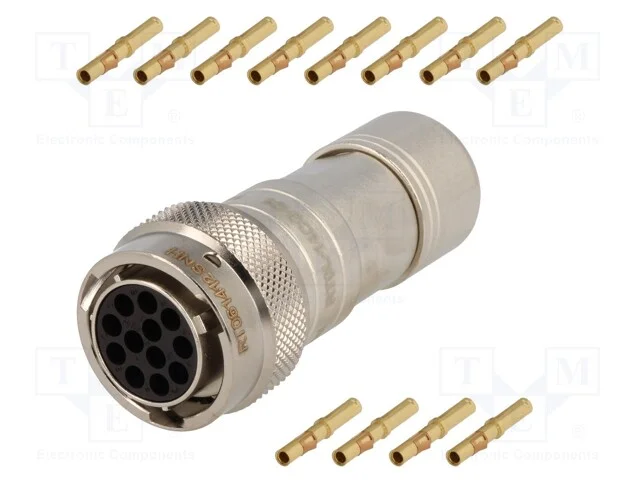Conector: redondos, RT360, ficha, fêmea, cerrar, .