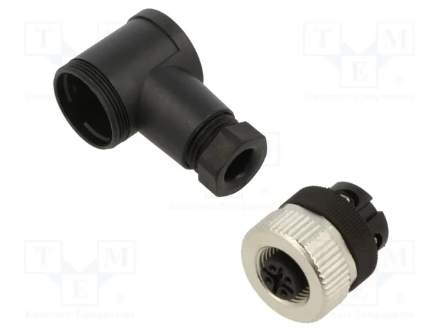 Ficha, M12, Pin: 4, Fêmea, Código A-Devicenet / Canopen, com Cabo