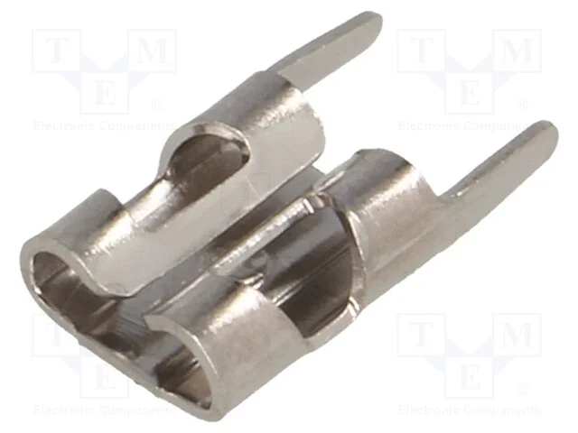 Conetor: plano, 4,8mm, 0,8mm, macho, THT, latão, .