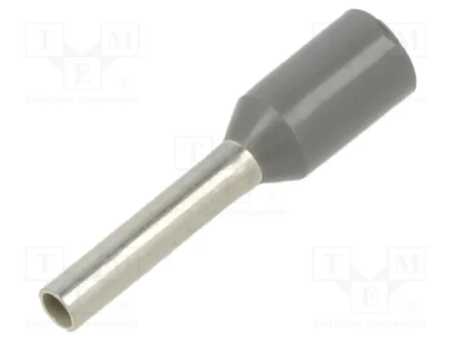 Terminal: rolo, isolada, cobre, 0,5mm2, 8mm, esta.
