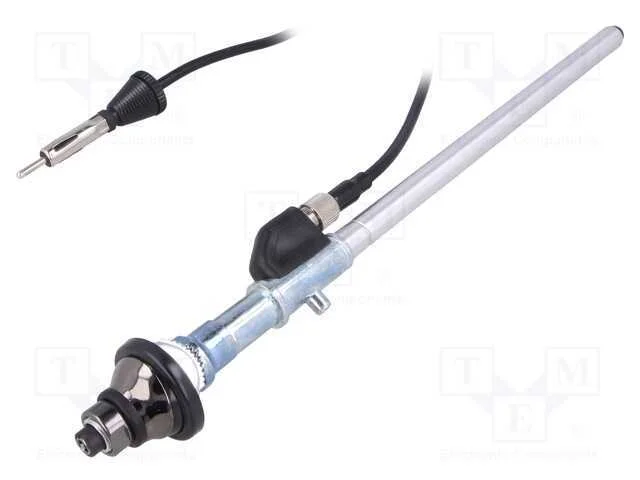 Antena, Telescópica, 0,9m, Am,Fm, Universal, 1,5m, Preta,Prateado
