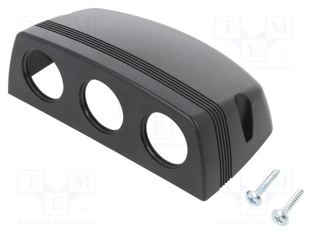 Car lighter socket housing, black