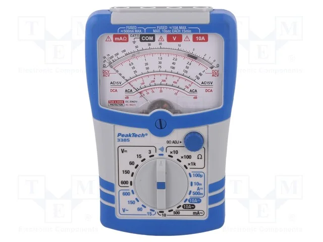 Multímetro analógico, analógico, VDC: 2,5V,10V,50.