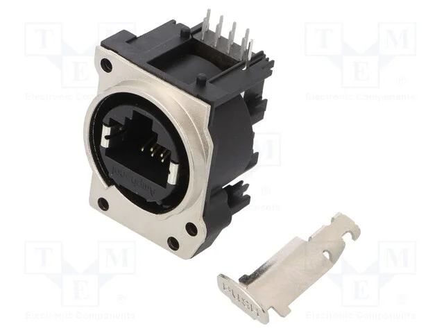 Tomada, RJ45, XLRnet, Cat: 5e, com o bot&atilde;o, THT, .