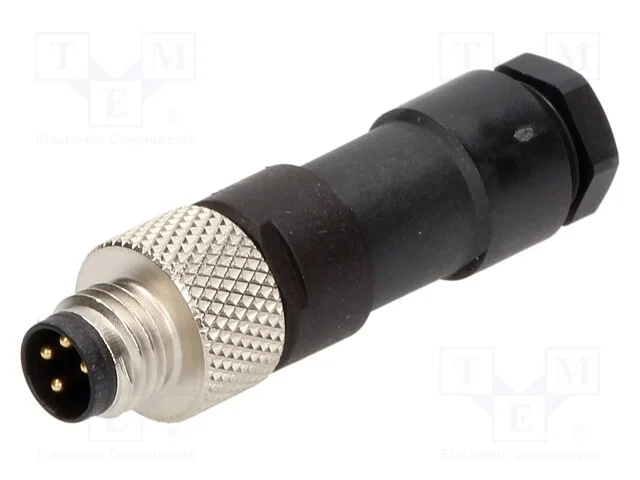 Conector: M8, macho, PIN: 4, simples, com cabo, f.