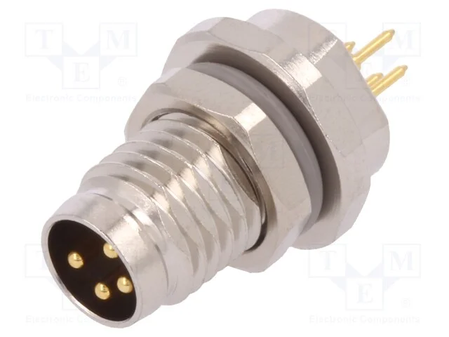 Conector: M8, Macho, Pin: 4, Não Blindados, Tomada, Ip67, 30v