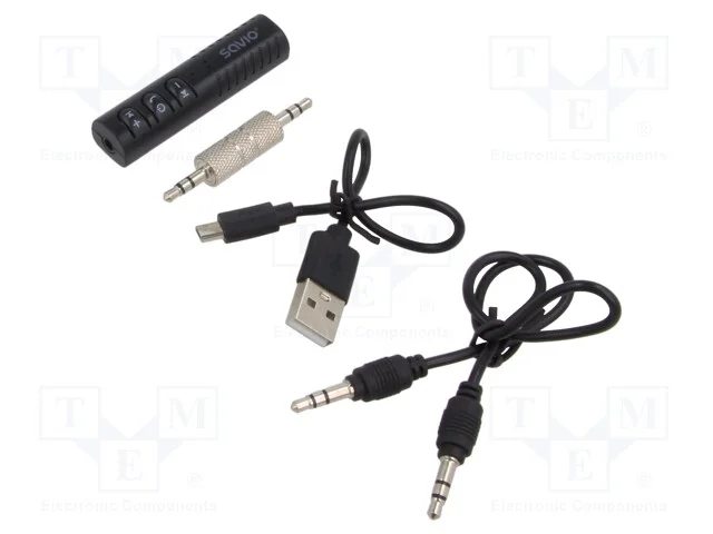 Transmissor FM, preta, Bluetooth 5.0, 15m, Tempo .