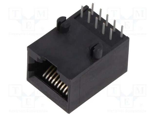 Tomada, Rj50, Pin: 10, Sistema: 10p10c, para Pcb, Tht, Angulares 90