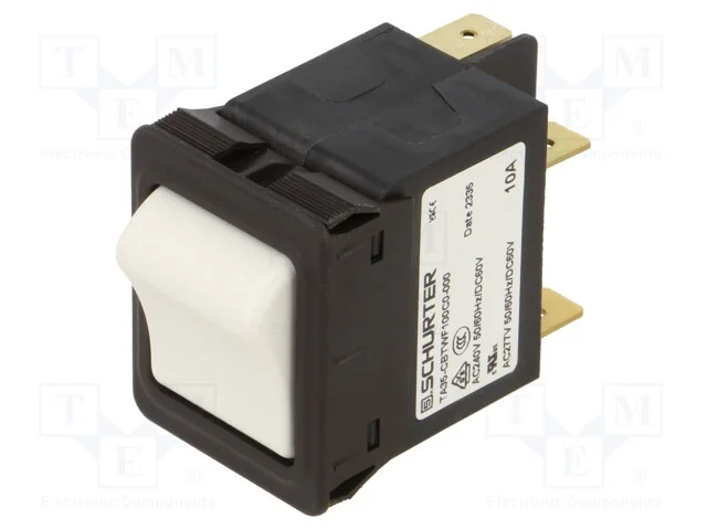 Conector: de alimentação, tomada, macho, 10A, 250.