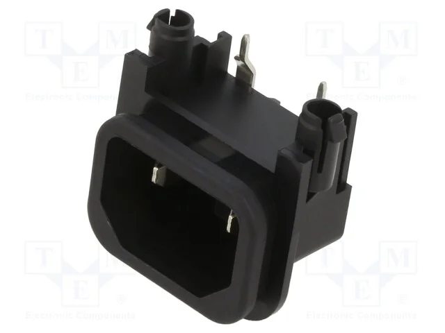 Conector: de alimentação, tomada, macho, 10A, 250.