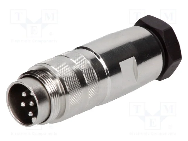 Conector: M16, ficha, macho, solda, com cabo, PIN.