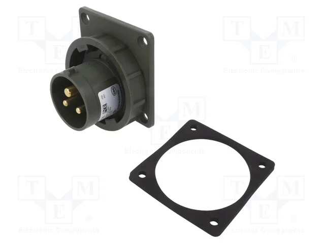 Conector: de alimentação AC 3 fases, tomada, mach.