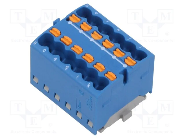 Conector: bloco de distribuição, 1,5mm2, faixas: .