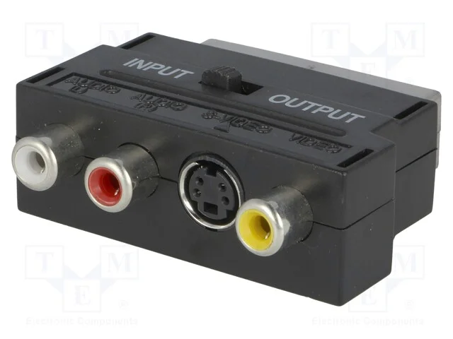 Adaptador, Tomada Rca X3,Scart Ficha,Svhs Tomada 4pin
