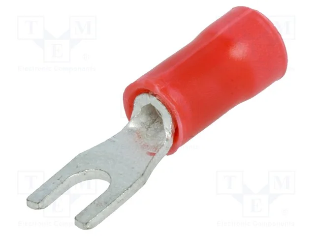 Terminal: terminal forquilha, M3, 0,25÷1,6mm2, ce.