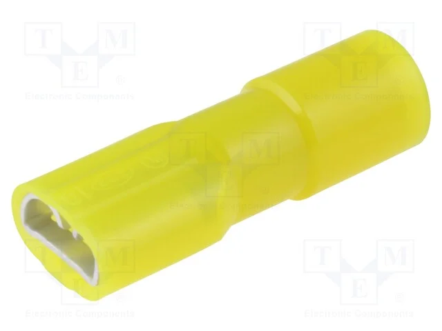 Conetor: plano, 6,3mm, 0,8mm, macho, 5,5mm2, cerr.