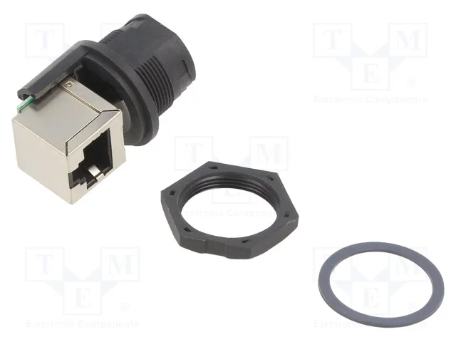 Conector, Pin: 8, Cat: 5e, Plástico, Sistema: 8p8c, Ip67, Tamanho C