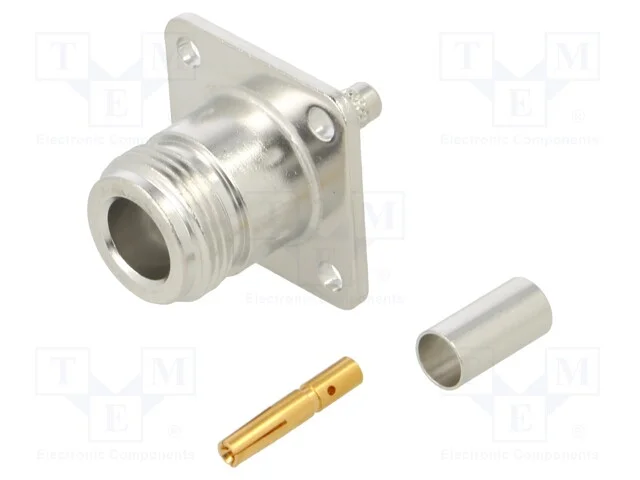 Tomada, N, fêmea, simples, 50O, cerrar, PTFE, dou.