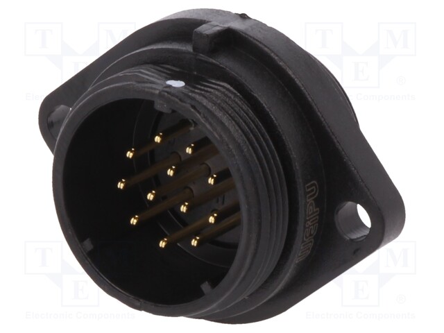 Tomada, SP21, macho, PIN: 12, IP68, 5A, solda, 40.