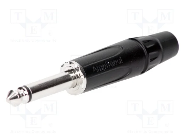 Ficha, Jack 6,3mm, Macho, Mono, Faixas: 2, Simples, com Cabo, Solda