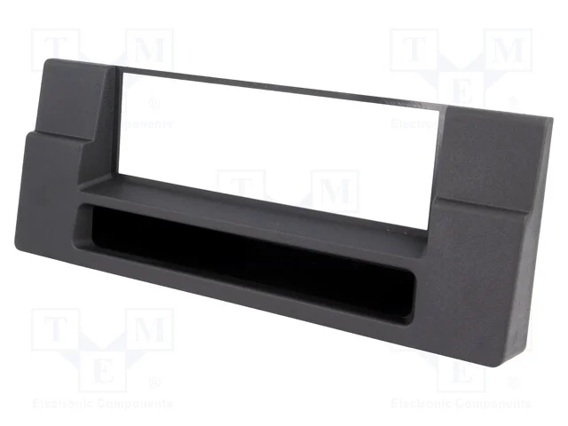 Moldura do rádio, BMW, 1 DIN, preta