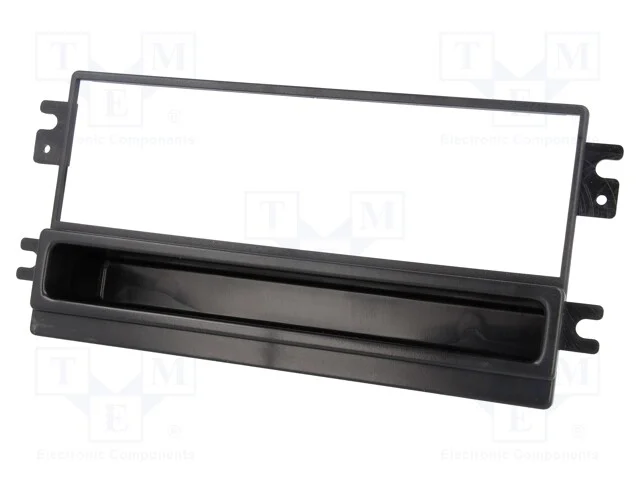 Moldura do rádio, Kia,Mazda, 1 DIN, preta