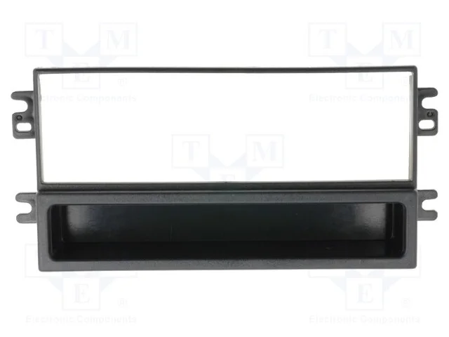 Moldura do rádio, Kia, 1 DIN, preta