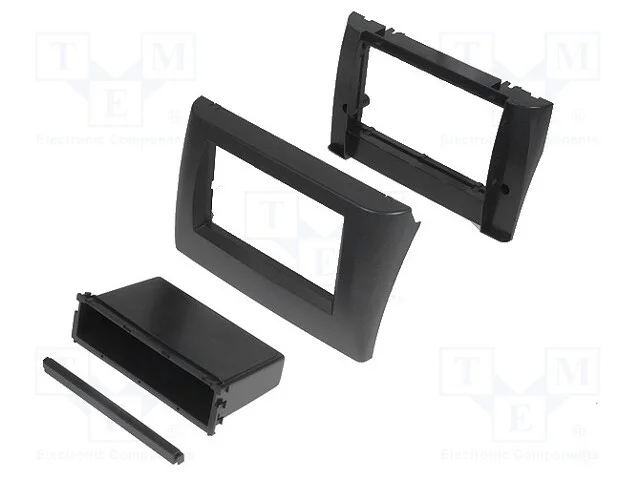 Moldura do rádio, Fiat, 2 DIN, antracito