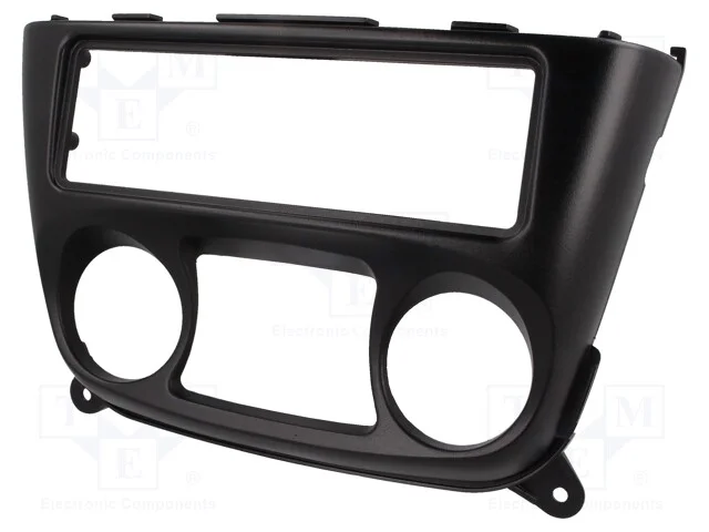 Moldura do rádio, Nissan, 1 DIN, preta