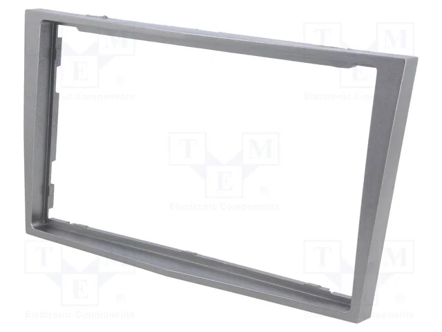 Moldura do rádio, Opel, 2 DIN, prateado