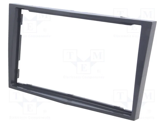 Moldura do rádio, Opel, 2 DIN, cinzento (de aço)