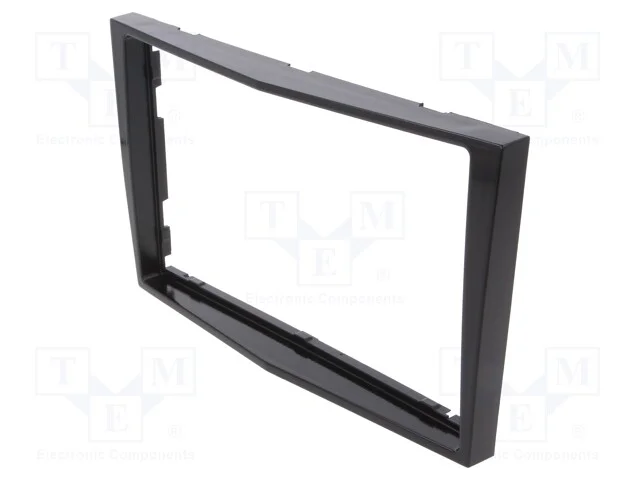 Moldura do rádio, Opel, 2 DIN, preto brilhante
