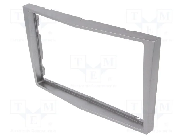 Moldura do rádio, Opel, 2 DIN, prateado