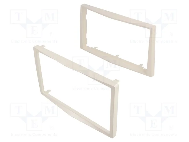 Moldura do rádio, Opel, 2 DIN, branco (pérola)