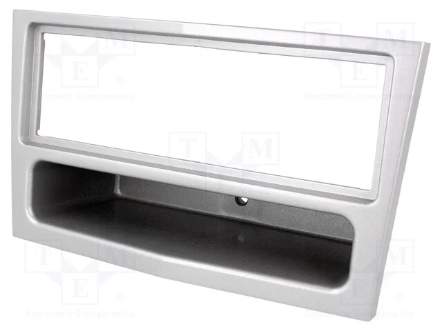 Moldura do rádio, Opel, 1 DIN, prateado