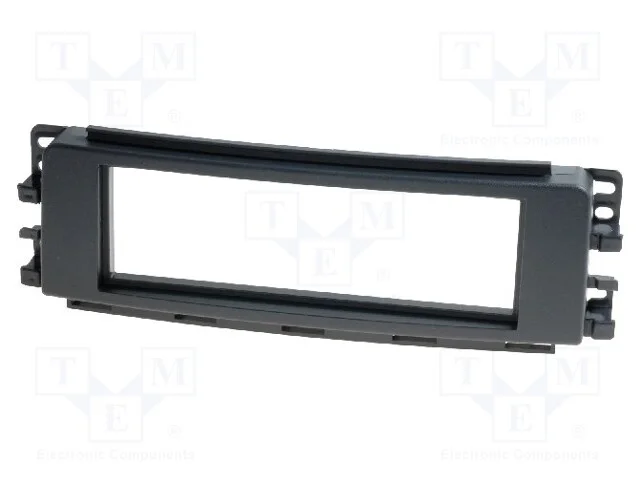 Moldura do rádio, Smart, 1 DIN, preta