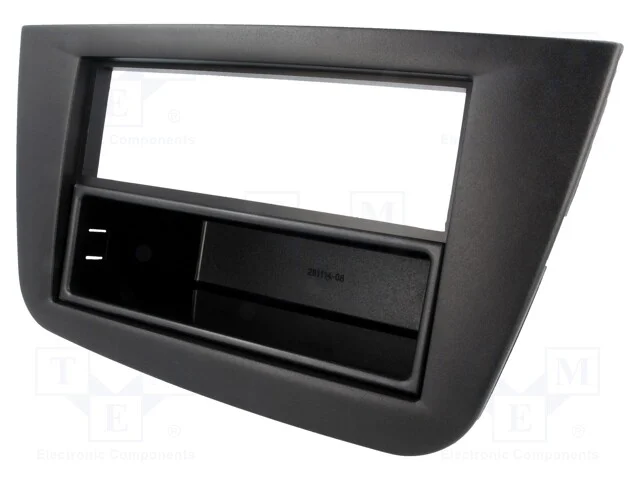 Moldura do rádio, Seat, 2 ISO, preta