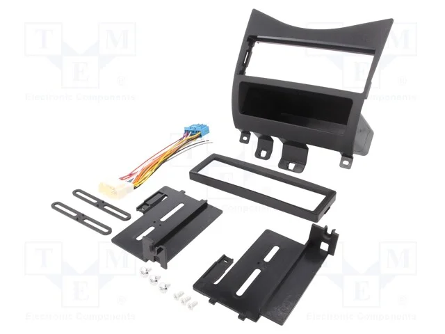 Moldura do rádio, Honda, 1 DIN, preta