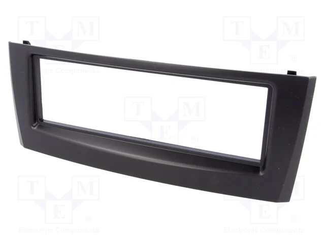 Moldura do rádio, Fiat, 1 DIN, preto brilhante