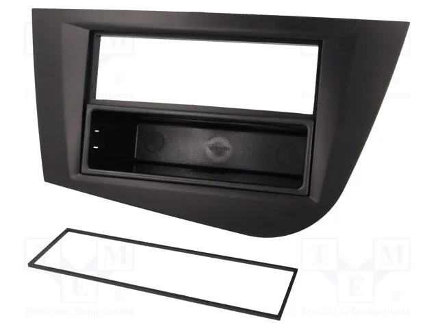Moldura do rádio, Seat, 2 ISO, preta
